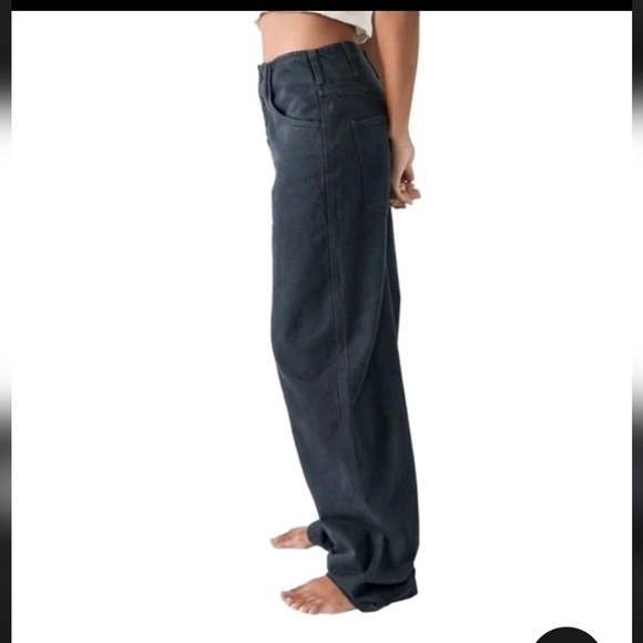 We The Free Denim - We The Free Maryel Mid Rise Relaxed Boyfriend Fit 30 Worn Once Oversized Long
